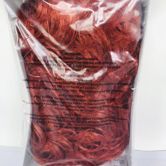 New w/Tag-Great Pretenders Red Wavy Hair Piece - Picture 6 of 9
